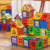 Large House Building Blocks Set 48pcs Colourful Creative Construction Toy