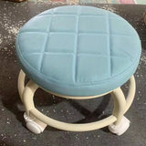 NNETM Step Up Your Decor Game with a Trendy Round Rolling Stool