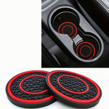 2PCS Rubber Car Cup Holder Liners