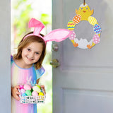 NNETM Easter Bunny & Chick Wreath Making Kit EVA Craft Set
