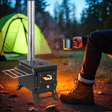 NNETM Portable Stainless Steel Camping Stove for Outdoor Cooking