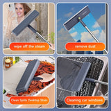 2-in-1 Glass Wiper & Scraper – Window Cleaning Brush for Glass, Floors, Shower Doors & Car Windshields