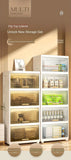 NNETM Store and move essentials seamlessly with the Multi-layer Flip Storage Rack