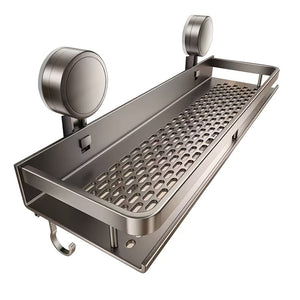 NNETM Rustproof Wall Mount Shower Caddy with Suction Cups