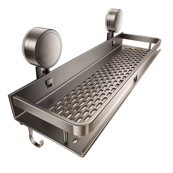 NNETM Rustproof Wall Mount Shower Caddy with Suction Cups