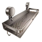 NNETM Rustproof Wall Mount Shower Caddy with Suction Cups