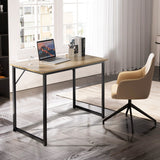 NNECW Modern Simple Style Study Writing Desk Computer Desk with Heavy Duty Steel Frame