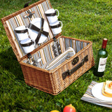 4 Person Picnic Basket Willow Baskets-1919892909491097607