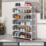 NNETM Keep your footwear in check with this multi-layer plastic storage shoe rack