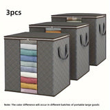 NNETM Foldable Storage Boxes with Reinforced Handles (3-Pack)