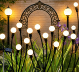 6-Head Warm White Solar Firefly Garden Light – 73cm