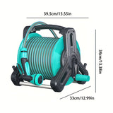 NNETM Garden Hose Reel Set with Spray Gun