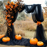 Halloween Black Velvet Curtain – 1600 × 76CM