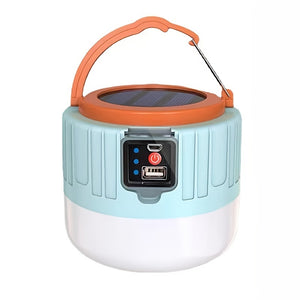 NNETM LED Solar Camping Lantern Rechargeable Portable Outdoor Light