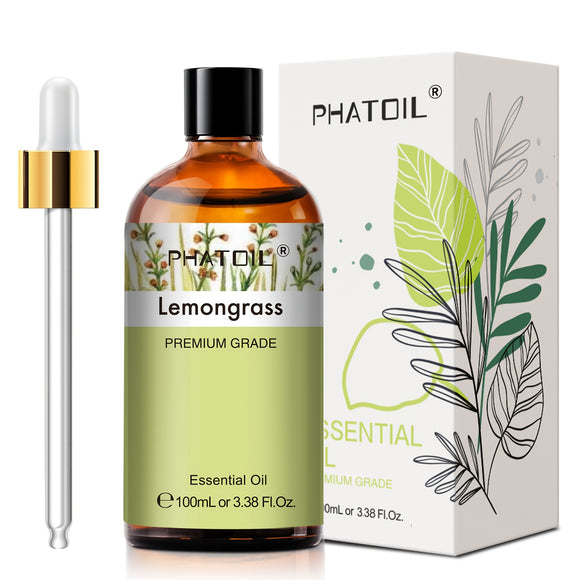 NNETM Lemongrass Essential Oil 100ml for Diffusers & Humidifiers