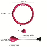 NNETM Adjustable Weighted Fitness Hoops for Effective Abdomen Workout