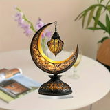 NNETM Crescent Moon Lantern Tabletop Acrylic Decor for Ramadan