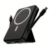NNETM 10000mAh Magnetic Power Bank – Wireless Charging with Stand & LED Indicator