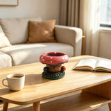 Fantasy Mushroom House Resin Ashtray with Storage