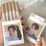 NNETM 5-Piece Anime Matte Velvet Lip Glaze Set  Long-Lasting, Waterproof Light Mist Finish