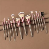 NNETM Professional 15-Piece Pro Brush Set for Flawless Makeup Artistry