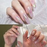 NNETM 6 Colors Chrome Mirror DIY Nail Powder Set Mermaid Nail Art Neon Pigment Powders and Glittering Effects