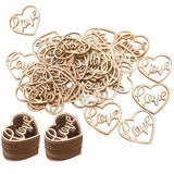 NNETM Love Heart Wood Crafts for DIY Home Decor
