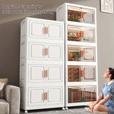 NNETM Transparent Storage Cabinet Magnetic Doors