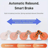 NNETM Rapid Rebound Abdominal Exercise Wheel - Dual-Wheel Design