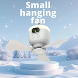 NNETM Ceiling Fan USB Rechargeable with LED Light