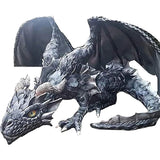 NNEOBA Garden Squatting Dragon Sculpture Guardian Statue Gothic Decor