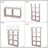 NNETM Discover the perfect blend of form and function in this double-grid bookshelf