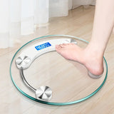 NNETM 1pc Smart Digital Bathroom Scale with LCD Display, 180kg Capacity - White