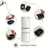 NNETM 3D Skull Ice Cube Tray Maker - 4Pcs