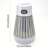NNETM Electric Mosquito Killer Lamp & LED Light Combo - USB Rechargeable Bug Zapper- White