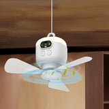 NNETM Ceiling Fan USB Rechargeable with LED Light