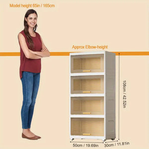 NNETM Door-Enclosed Plastic Storage Solution