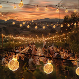 21.95M 200LED Crystal Globe Solar String Lights