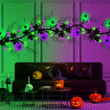 NNETM Halloween Willow Vine Garland with 54 LED Lights