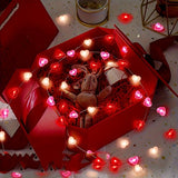 NNETM Valentine's Day Heart-Shaped LED String Lights