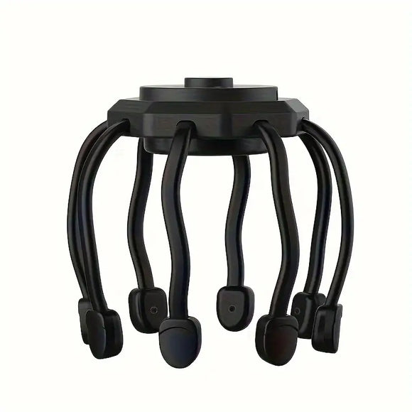 NNETM Rechargeable 8-Finger Scalp Massager - Black