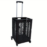 NNETM Foldable Storage Cart with Wheels