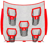 NNETM Football Outdoor Target Throwing Net with 5 Pockets
