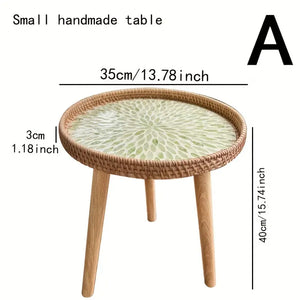 NNETM Understated elegance meets Nordic sensibilities in the Rattan Shell Table