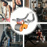 NNETM Rapid Rebound Abdominal Exercise Wheel - Dual-Wheel Design