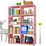 NNETM Discover the perfect blend of form and function in this double-grid bookshelf