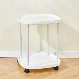 NNETM Effortlessly roll your mobile end table to the perfect spot for convenience
