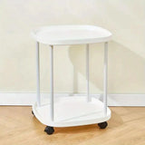 NNETM Effortlessly roll your mobile end table to the perfect spot for convenience