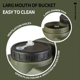 NNETM 20L Tactical Camping Bucket with Hand Wash Jug Kit