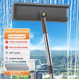 2-in-1 Glass Wiper & Scraper – Window Cleaning Brush for Glass, Floors, Shower Doors & Car Windshields